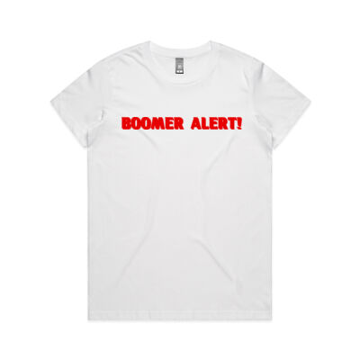 BOOMER ALERT - AS Colour - Women's Maple Crew Tee (Regular Fit) Thumbnail
