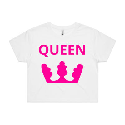 QUEEN CROWN RANGE - AS COLOUR - Women's Crop Tee Thumbnail