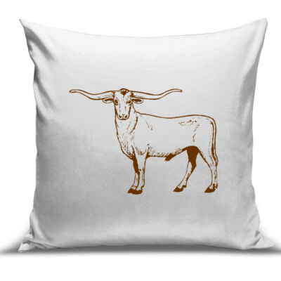 LONGHORN VIBES DESIGN - Cushion Cover - 100% Linen Thumbnail