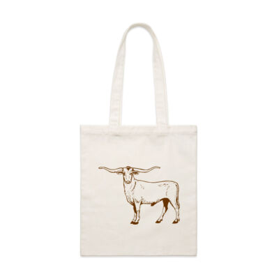 LONGHORN VIBES DESIGN - AS Colour - Parcel Tote (Smallest) Thumbnail