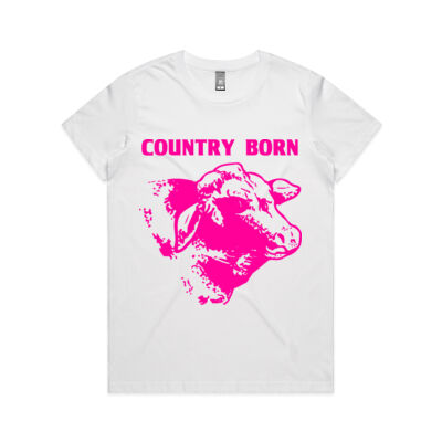 COUNTRY BORN RANGE  - AS Colour - Women's Maple Crew Tee (Regular Fit) Thumbnail