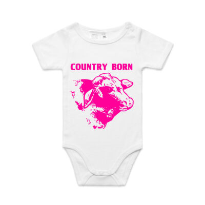 COUNTRY BORN RANGE  - AS Colour - Baby 'Mini-me' Onesie Romper Thumbnail