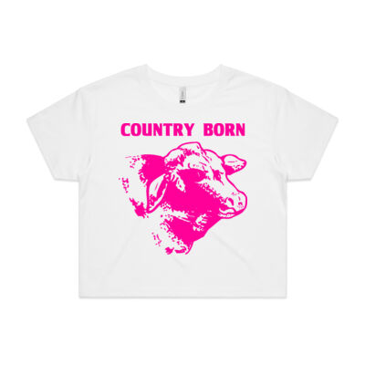 COUNTRY BORN RANGE  - AS COLOUR - Women's Crop Tee Thumbnail