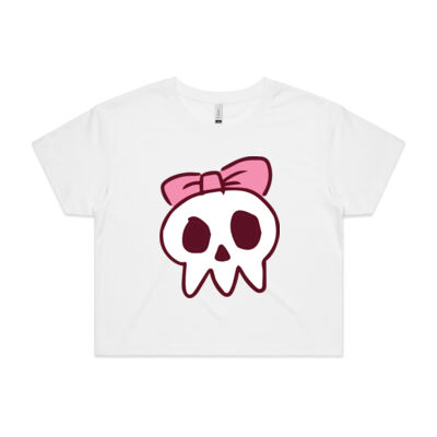 CANDY SKULL RANGE - AS COLOUR - Women's Crop Tee Thumbnail