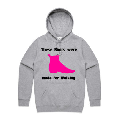 THESE BOOTS WERE MADE FOR WALKING - WOMEN'S TEES & HOODIES - AS Colour - Stencil Hood - Unisex Thumbnail