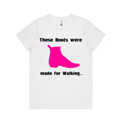 THESE BOOTS WERE MADE FOR WALKING - WOMEN'S TEES & HOODIES - AS Colour - Women's  Maple ORGANIC Tee Thumbnail